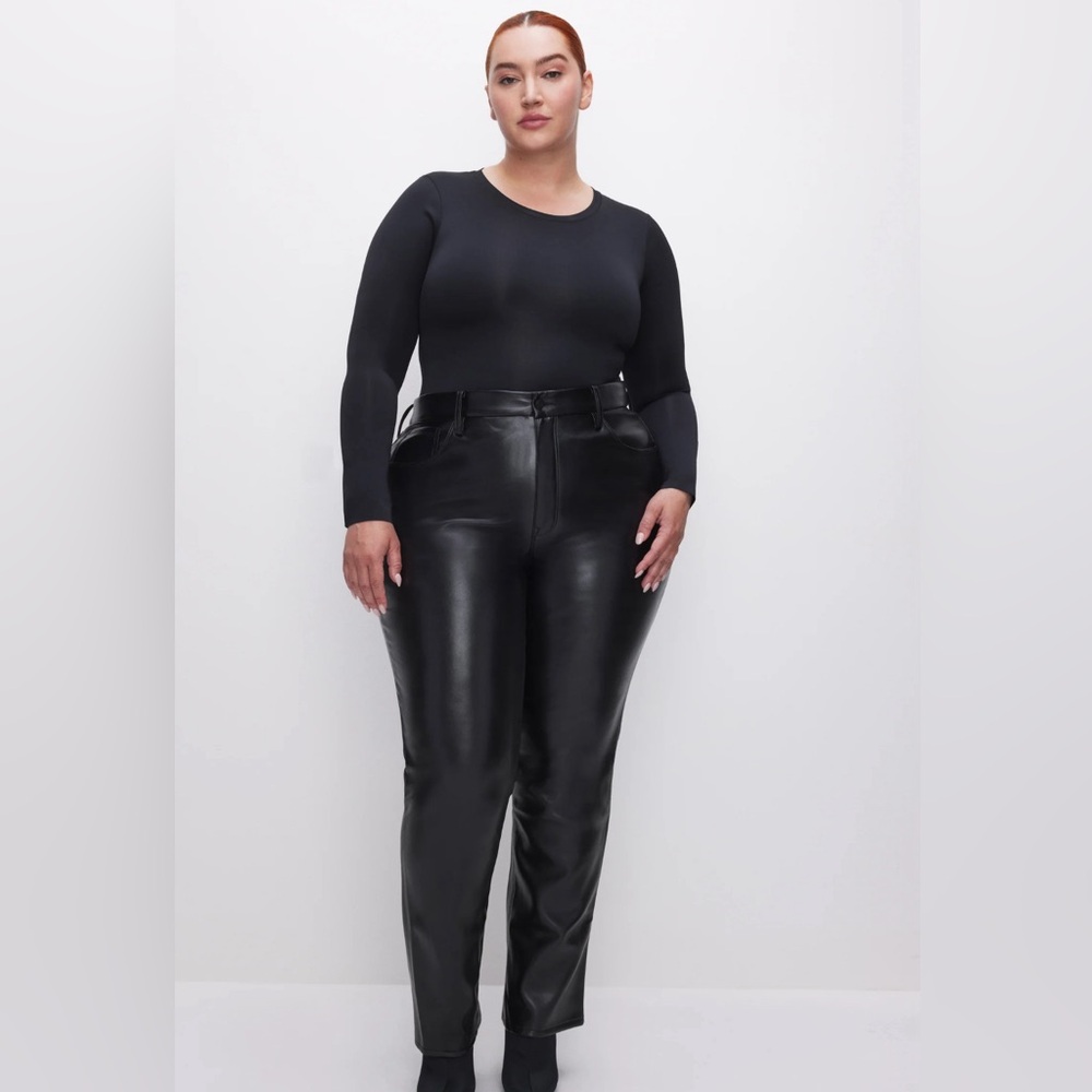 Good American GOOD ICON FAUX LEATHER PANTS